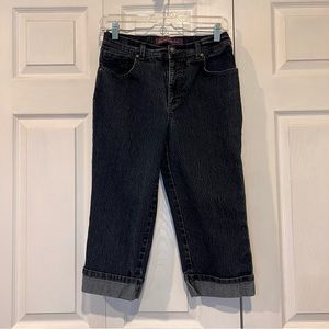 🍊 Gloria Vanderbilt Blue Denim Cropped Jeans - size 6